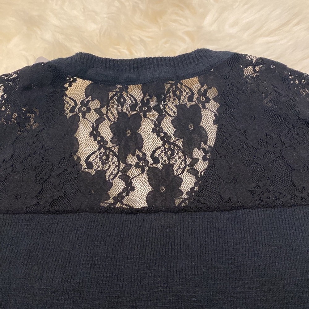 Kidpik Girls Ribbed Long Sleeve Top in Black. M - Picture 8 of 10